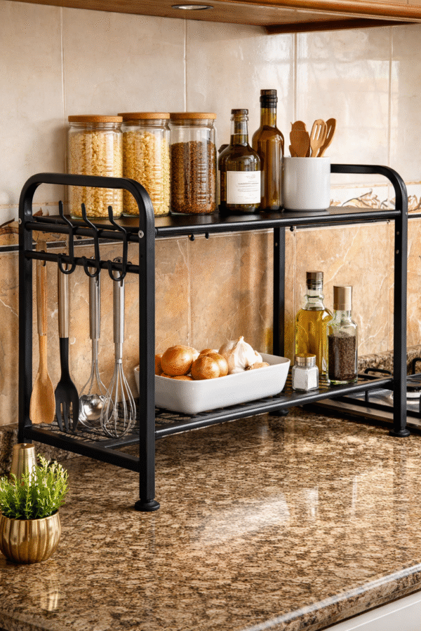 حامل متعدد الوظائف للميكروويف والفرن